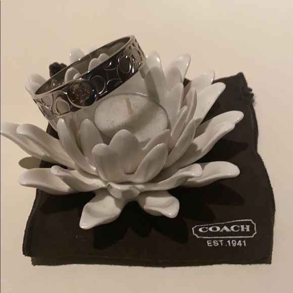 AUTHENTIC Coach Silver Bangle Bracelet - Picture 3 of 7